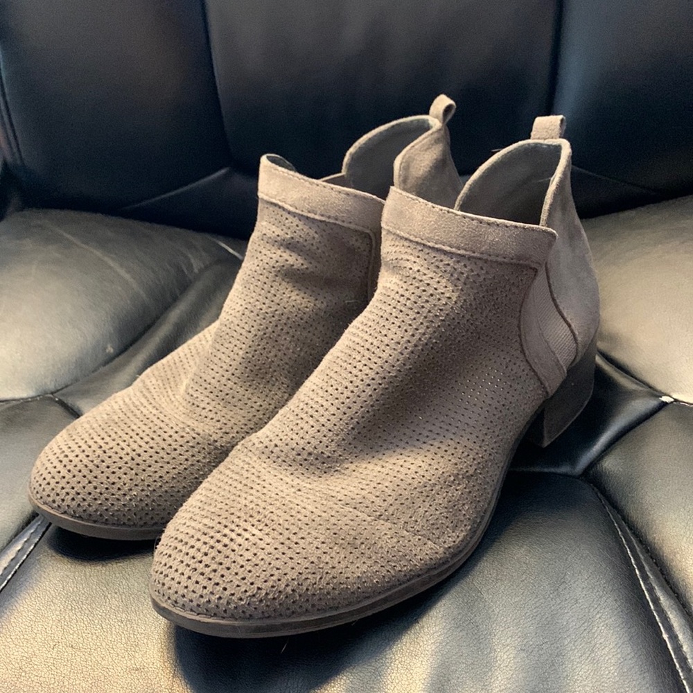 Suede booties size 10